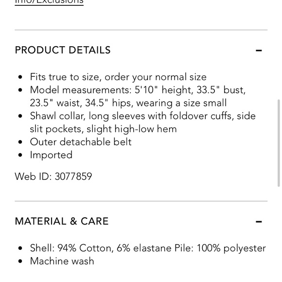 Like New! UGG Deffield Black Fleece Lined Robe - Picture 5 of 11